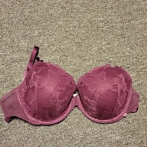 Victoria's Secret  Lined Demi/demi double| 38C burgandy
